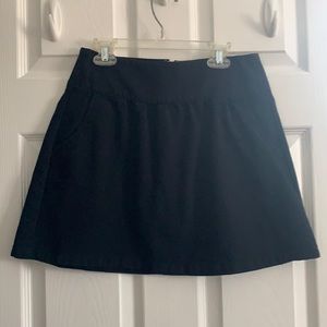 Black mini skirt